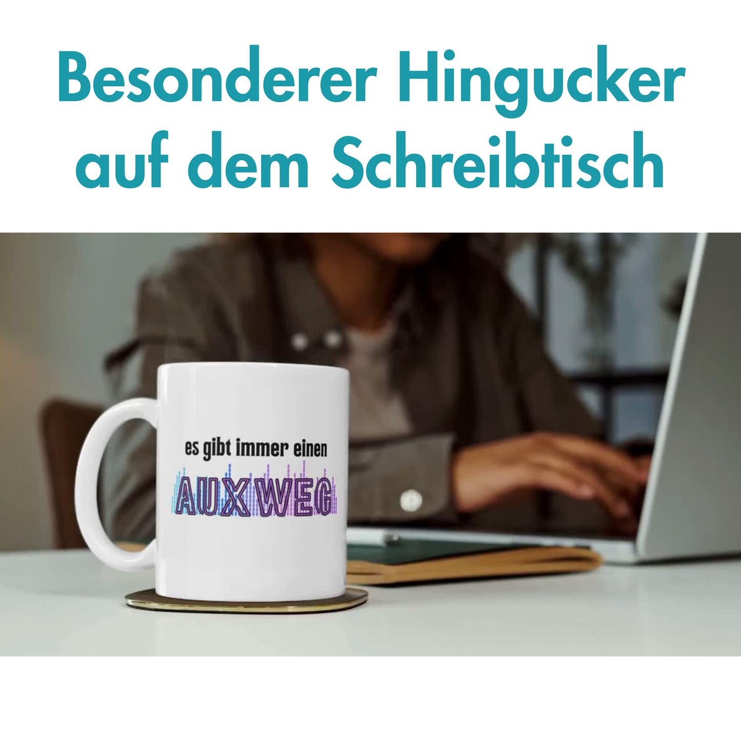 Es Gibt Immer Einen AUXweg DJ Tontechniker Kaffee Tasse