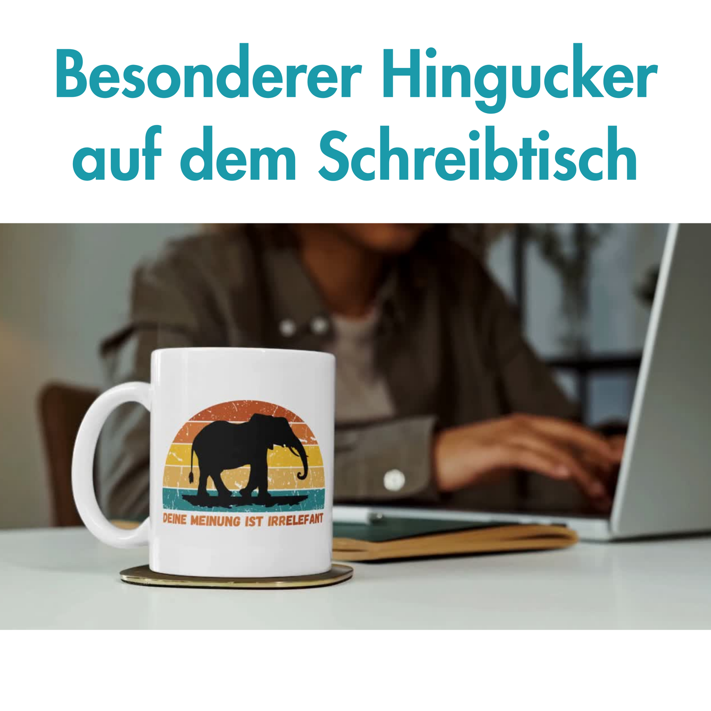 Deine Meinung Ist Irrelefant Elefant Wortspiel Kaffee Tasse