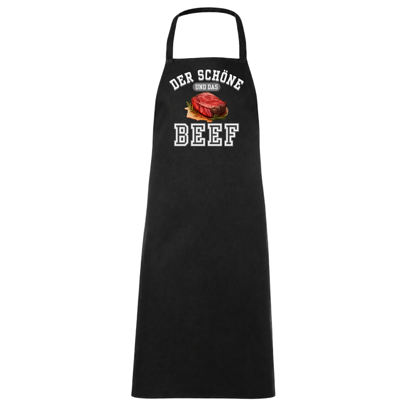 Der Schöne und das Beef Grillen Wortspiel Schürze