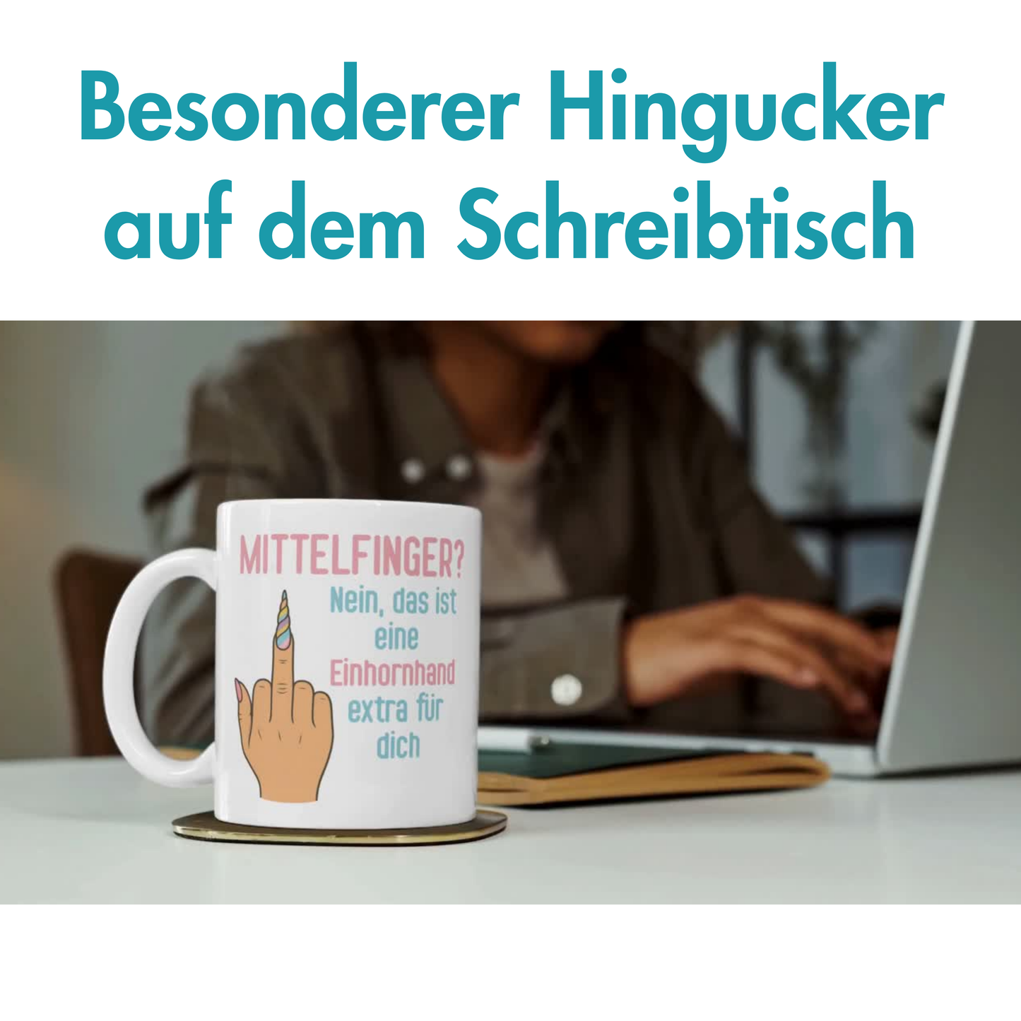 Mittelfinger? Nein, Das Ist Eine Einhornhand Extra Für Dich Kaffee Tasse