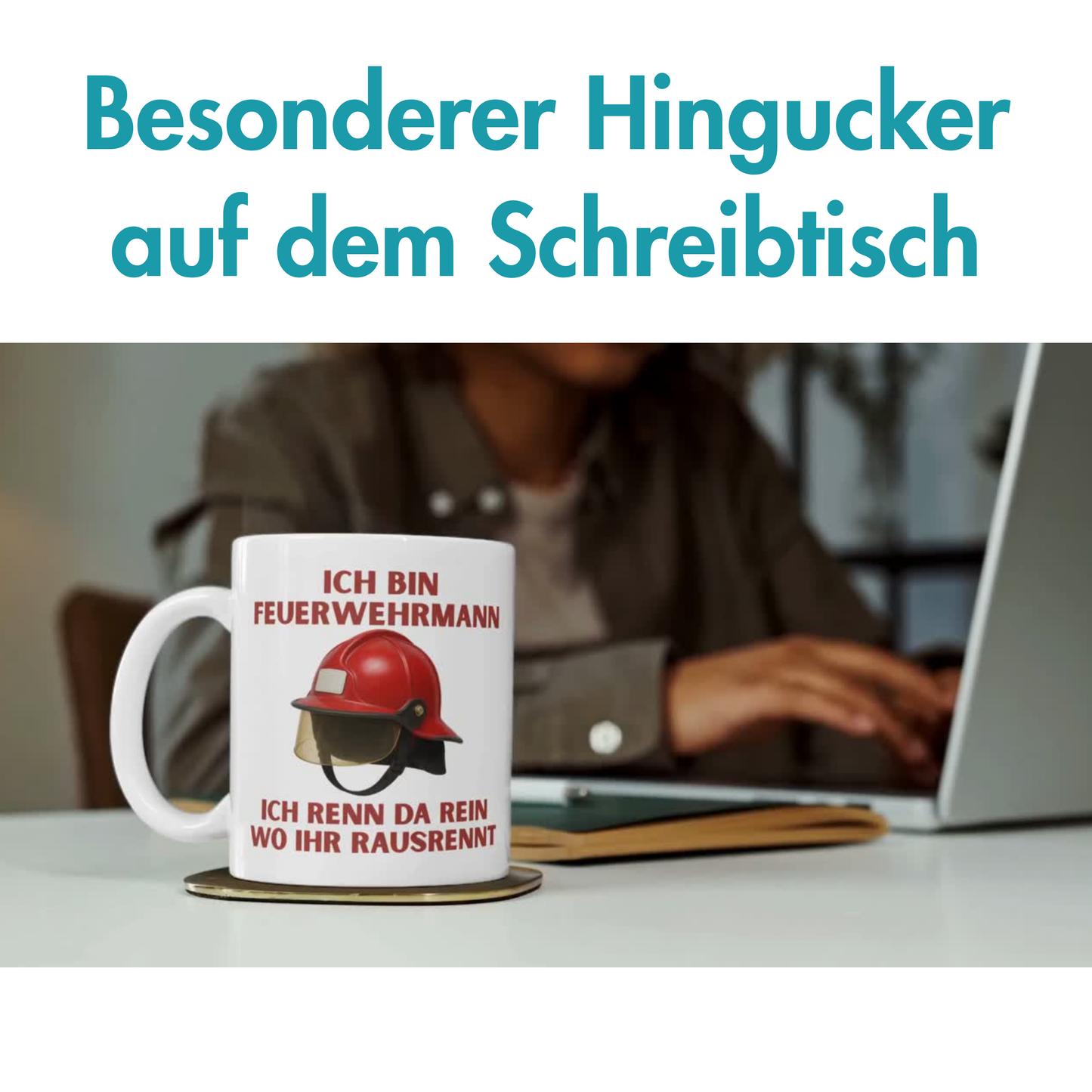 Ich Bin Feuerwehrmann Ich Renn Da Rein Wo Ihr Rausrennt Feuerwehr Kaffee Tasse