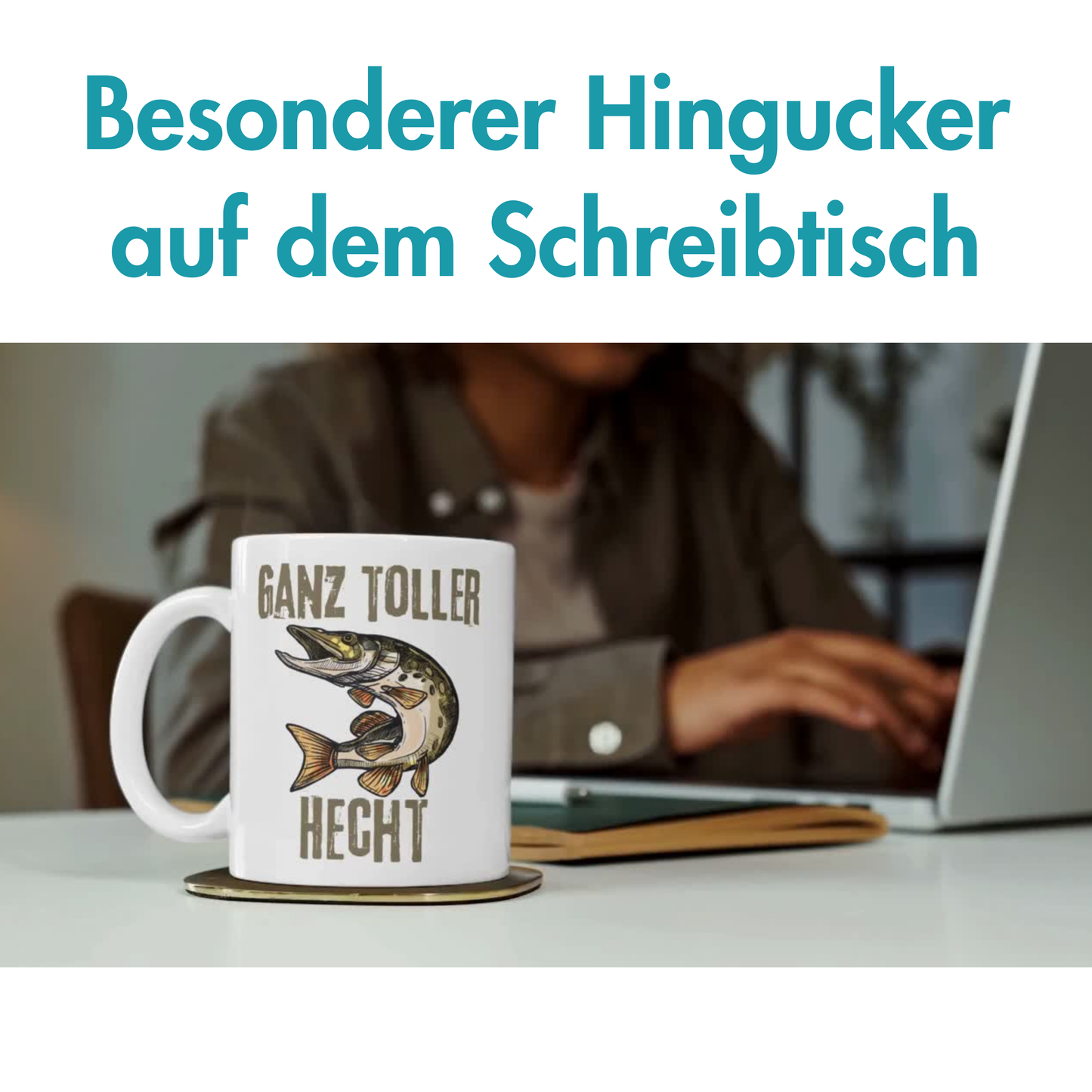 Ganz Toller Hecht Angler Kaffee Tasse