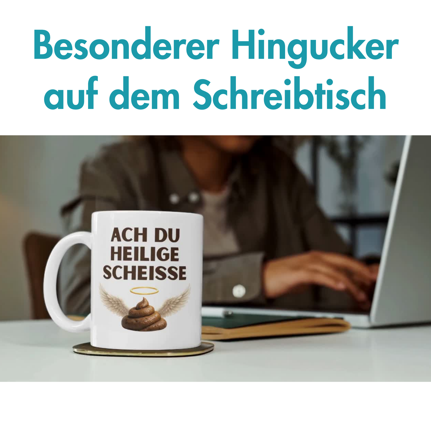 Ach Du Heilige Scheiße Wortspiel Kaffee Tasse