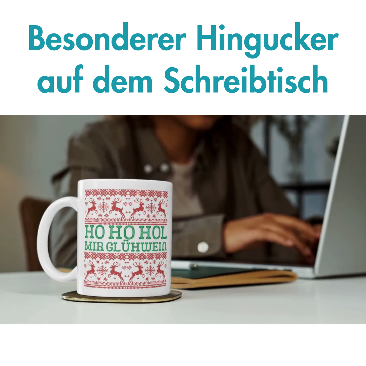 Ho Ho Hol Mir Glühwein Weihnachten Tasse