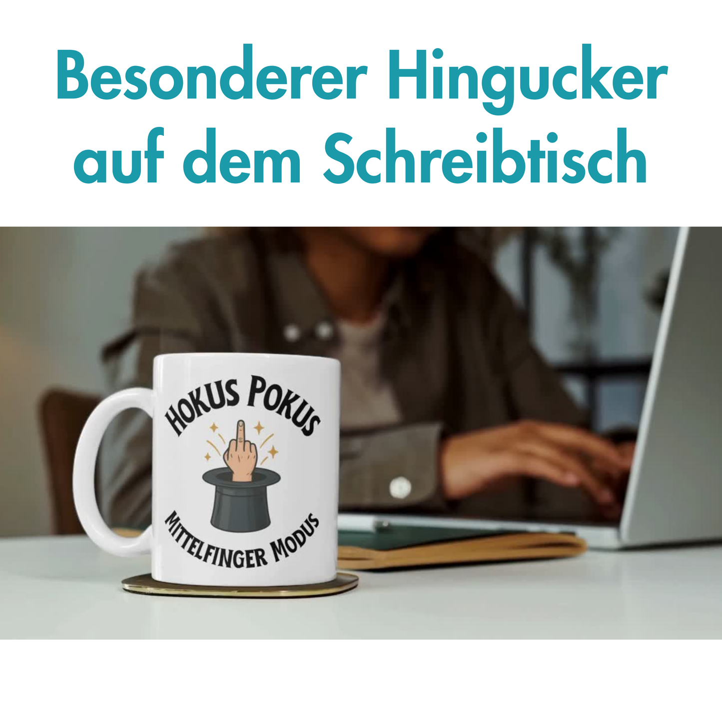 Hokus Pokus Mittelfinger Modus Kaffee Tasse