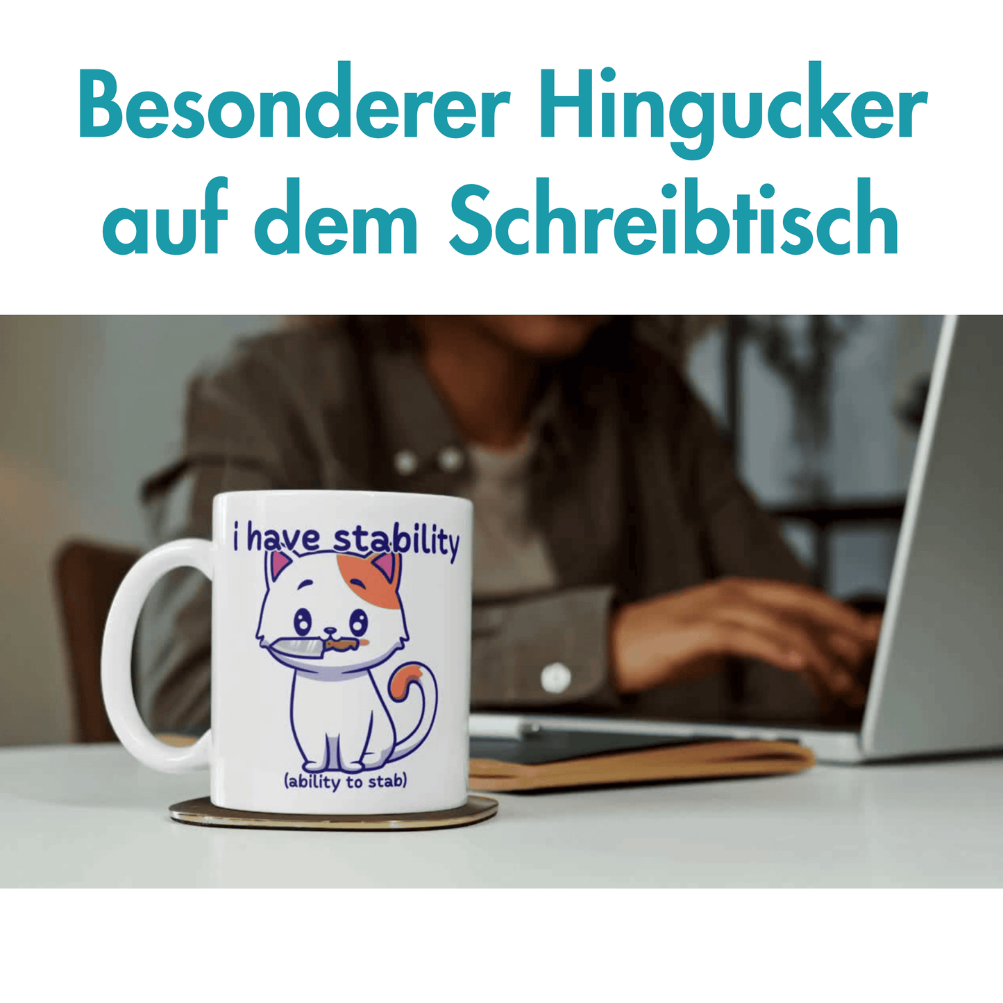 I Have Stability Ability To Stab Wortspiel Kaffee Tasse