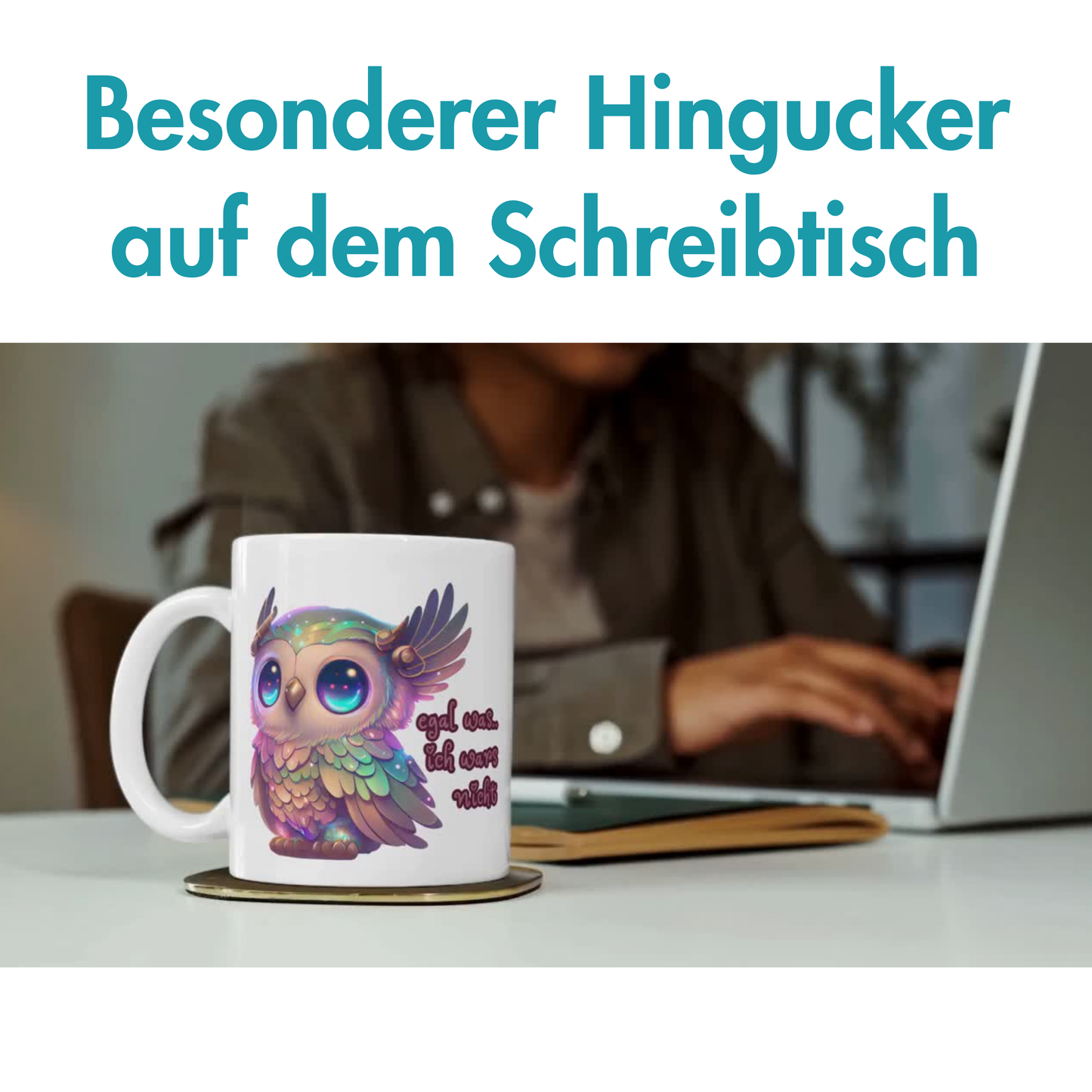Egal Was Ich Wars Nicht Eule Kaffee Tasse