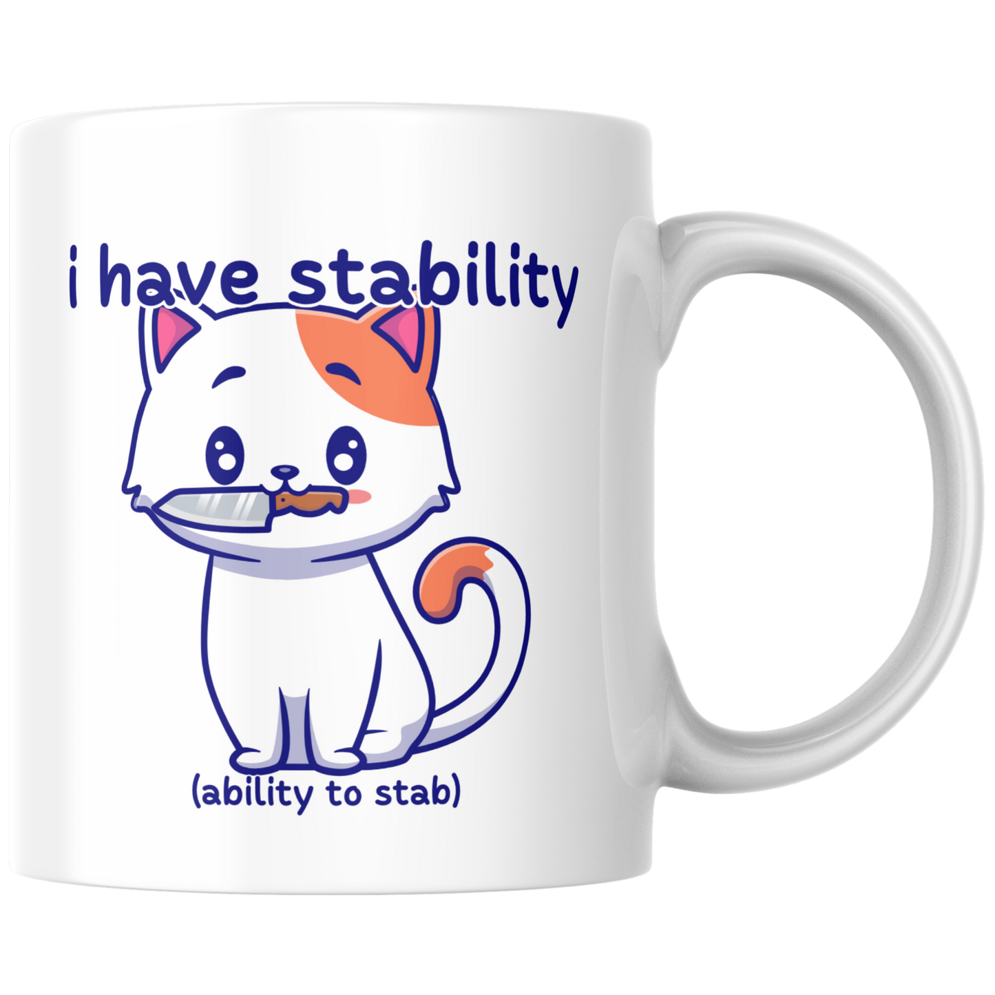 I Have Stability Ability To Stab Wortspiel Kaffee Tasse
