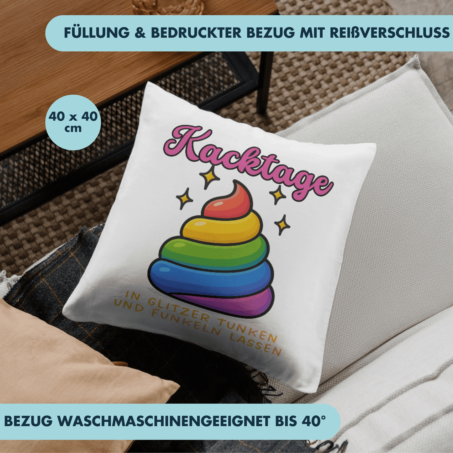 Kacktage In Glitzer Tunken Und Funkeln Lassen Deko Kissen