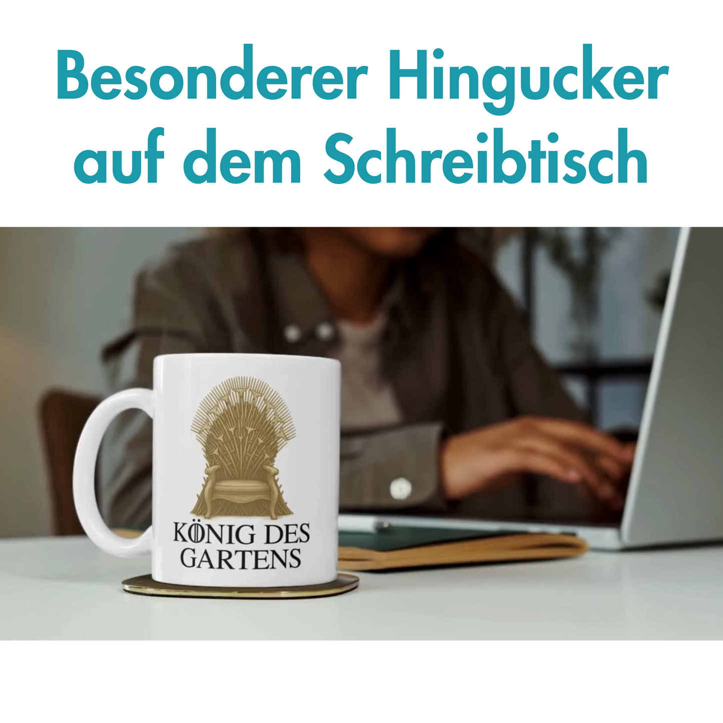 König Des Gartens Thron Fantasy Kaffee Tasse