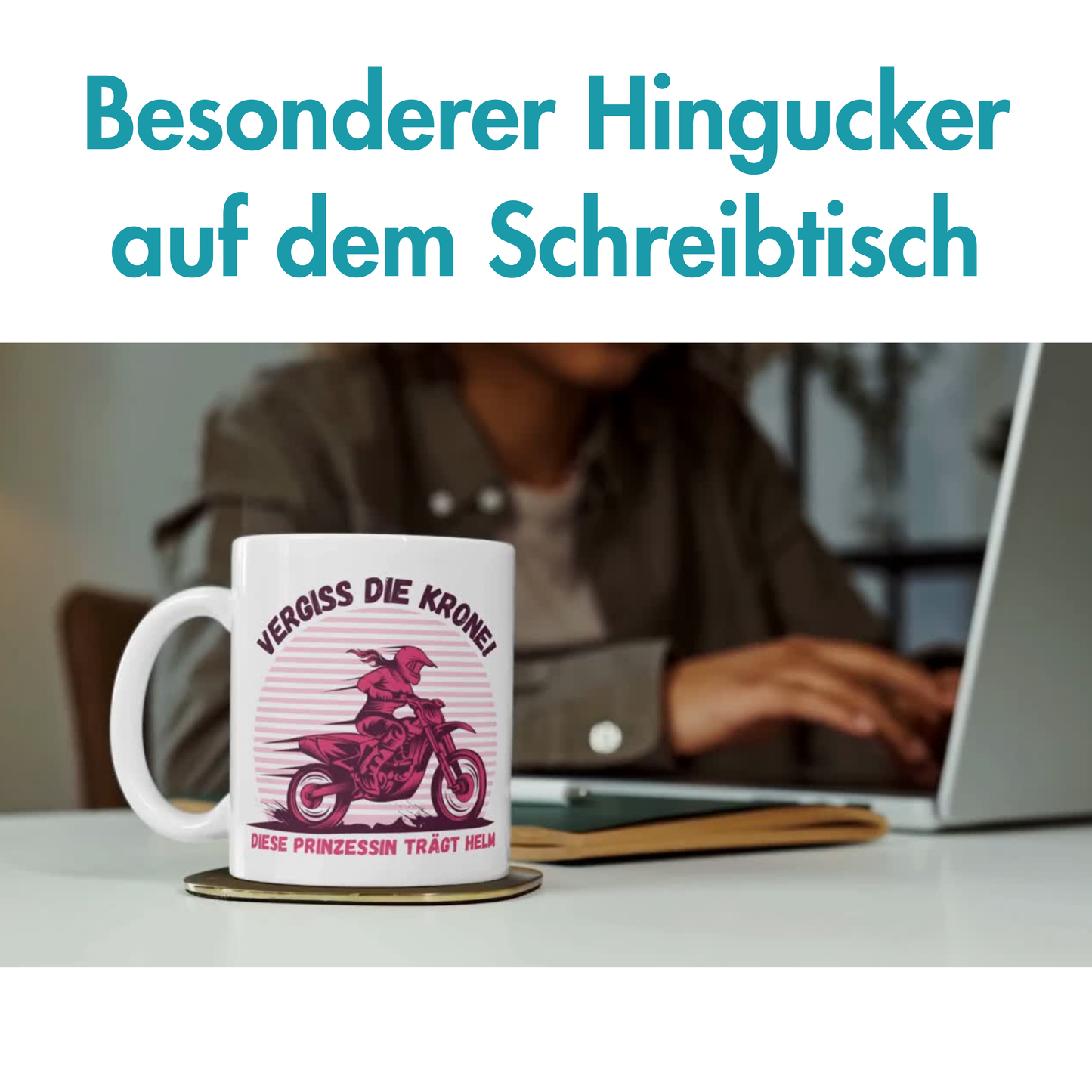 Vergiss Die Krone Diese Prinzessin Trägt Helm Motorrad Kaffee Tasse
