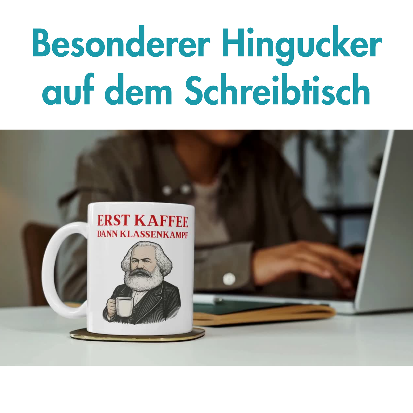 Erst Kaffee Dann Klassenkampf Karl Marx Tasse