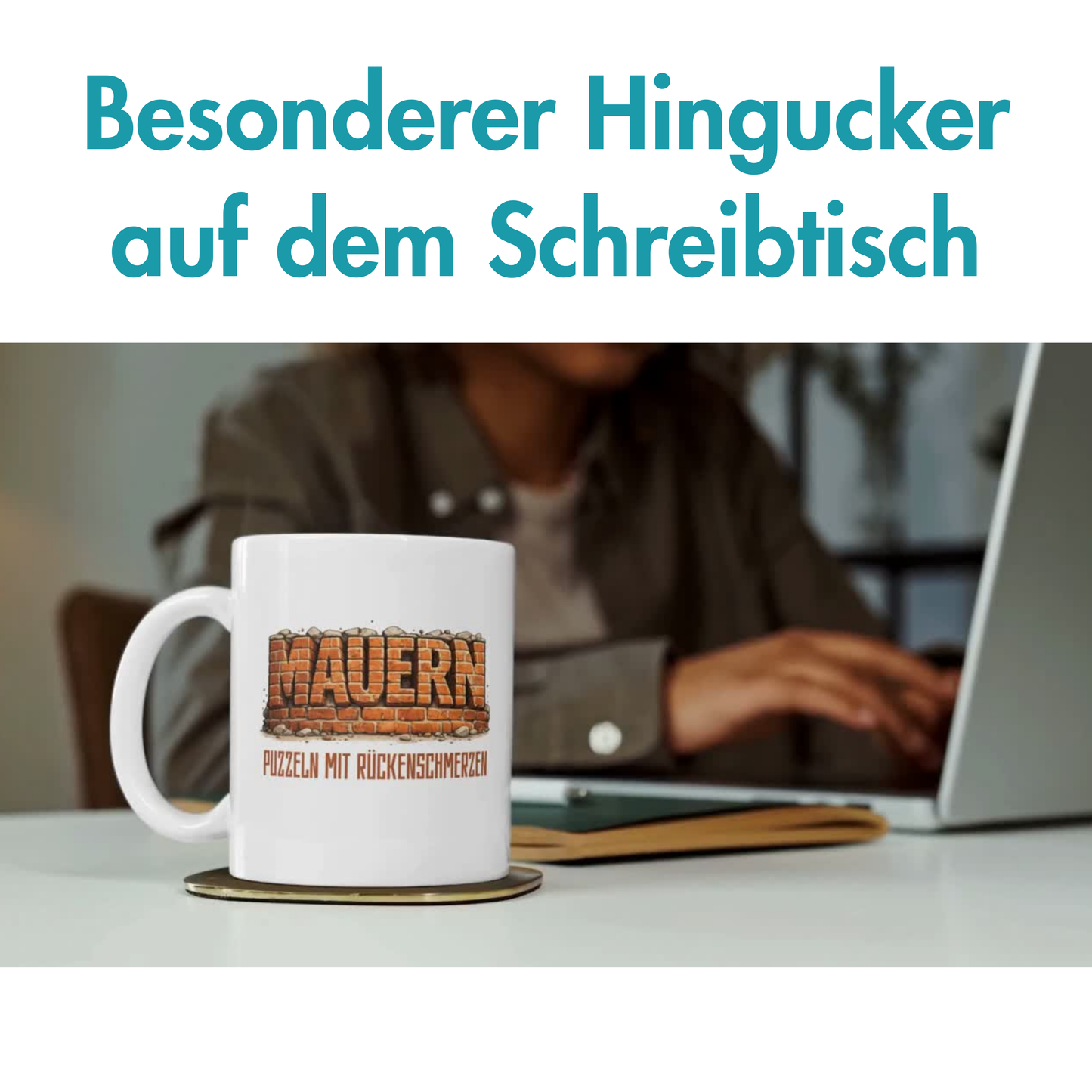 Mauern Puzzeln Mit Rückenschmerzen Maurer Kaffee Tasse