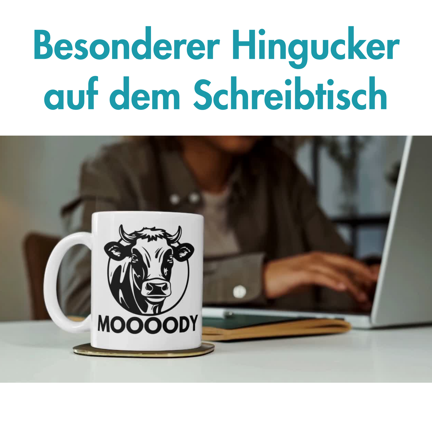 Moody Launisch Wortspiel Kuh Kaffee Tasse