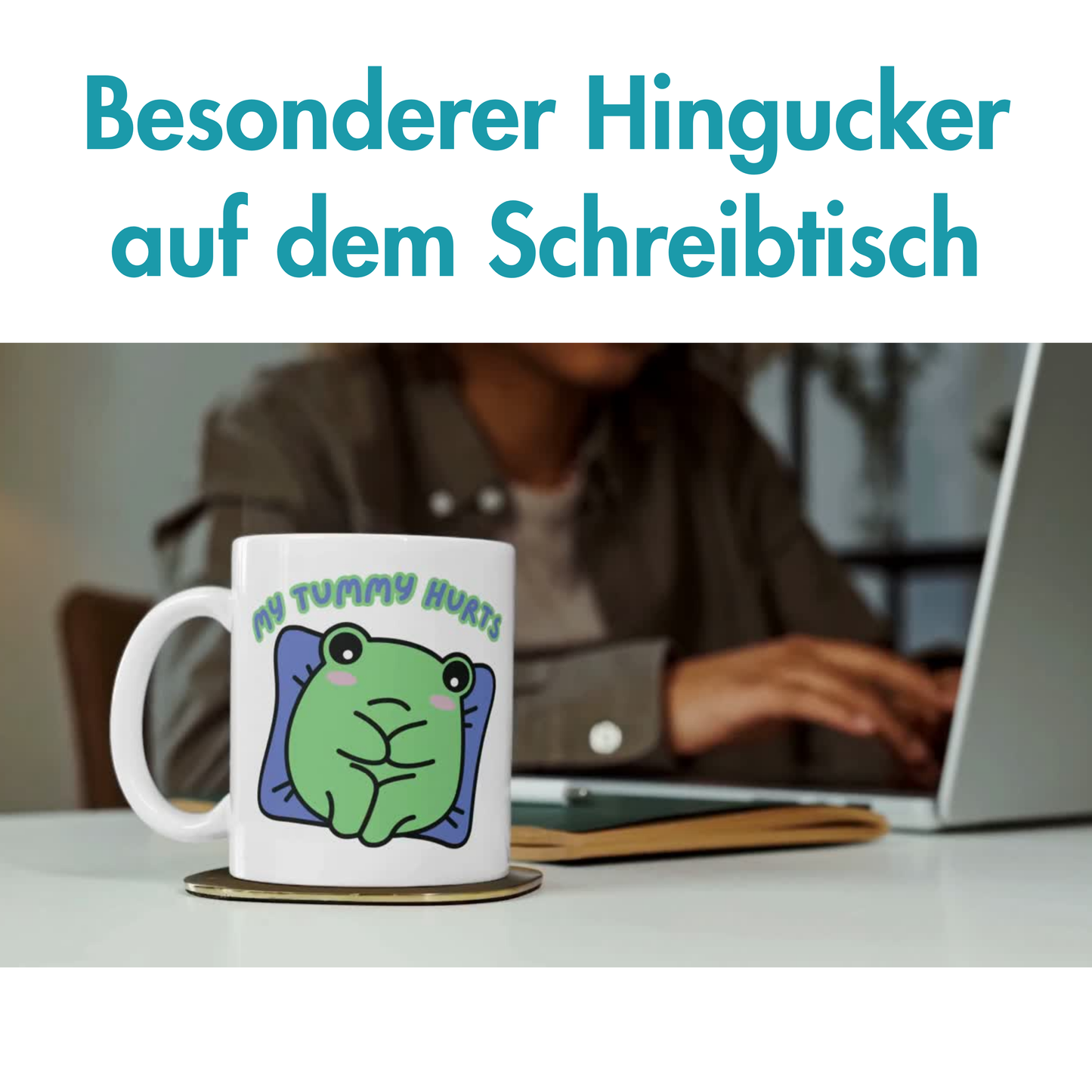 My Tummy Hurts Frosch Kaffee Tasse