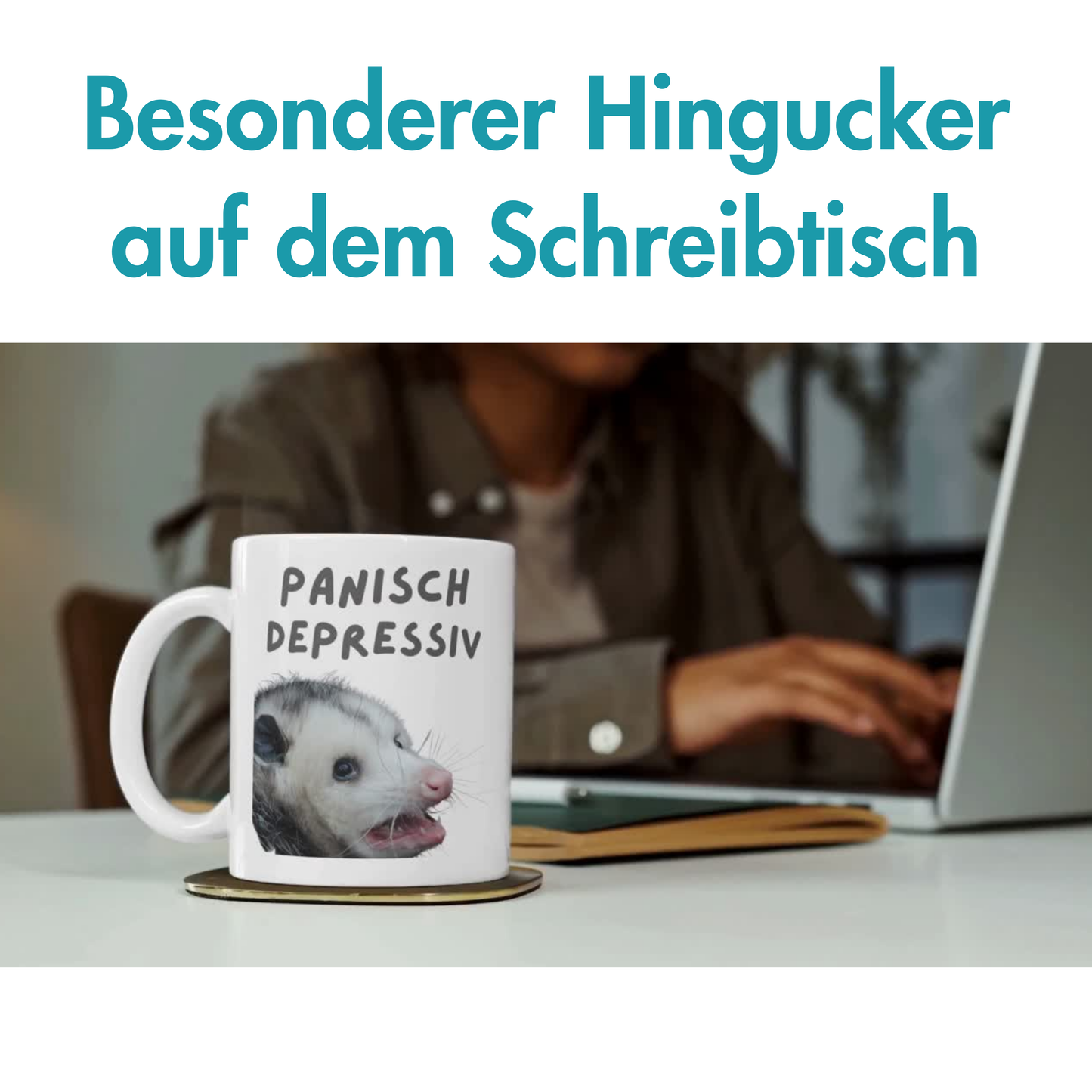Panisch Depressiv Opossum Meme Kaffee Tasse