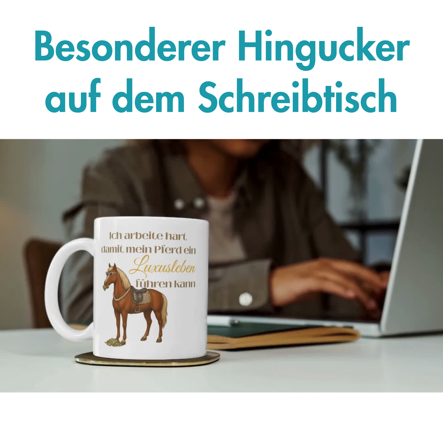 Ich Arbeite Hart Damit Mein Pferd Ein Luxusleben Führen Kann Kaffee Tasse