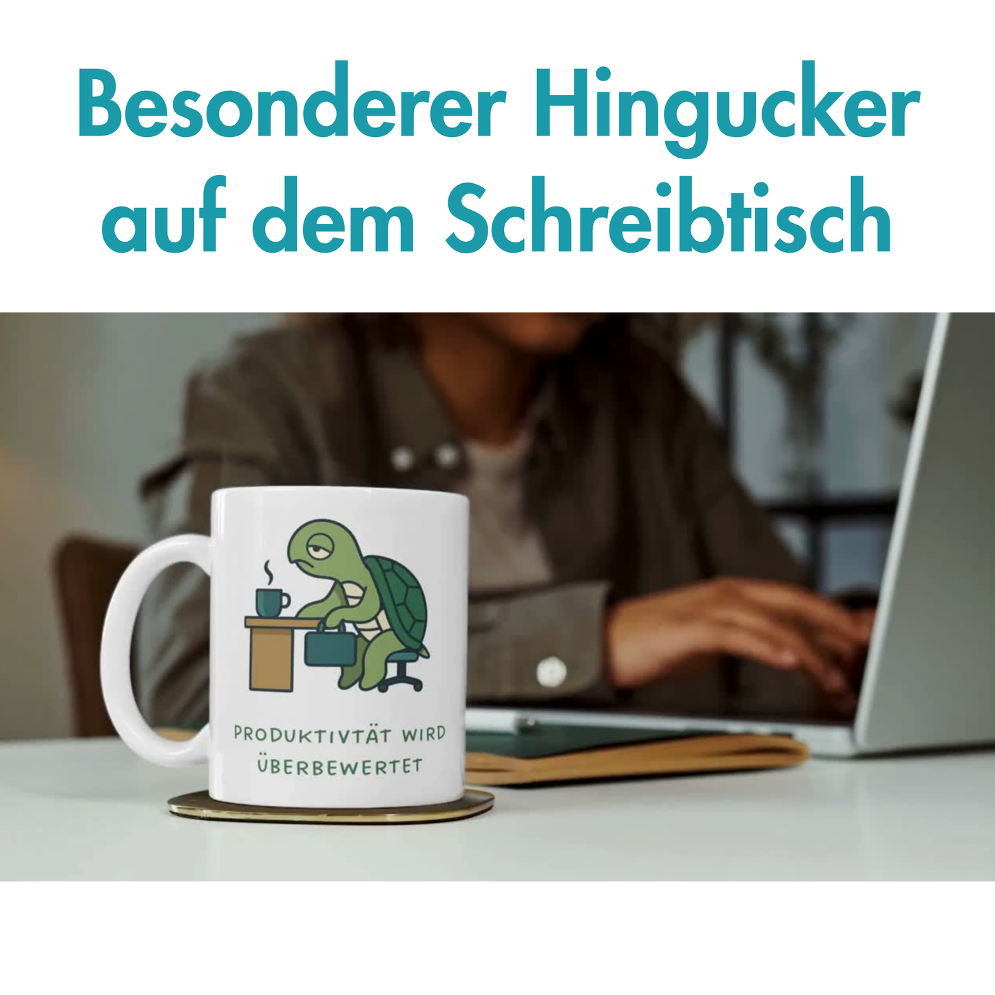 Produktivität Wird Überbewertet Schildkröte Kaffee Tasse
