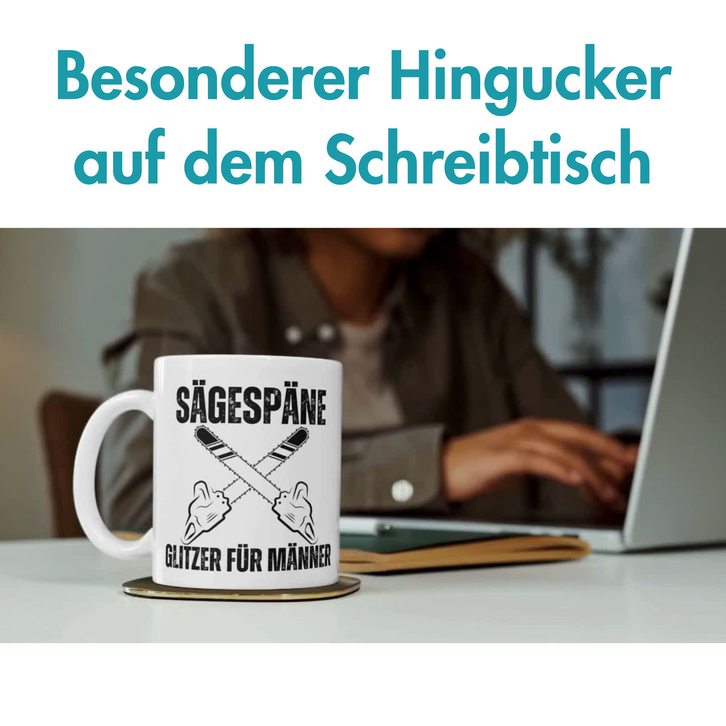 Sägespäne Glitzer Für Männer Handwerker Kaffee Tasse
