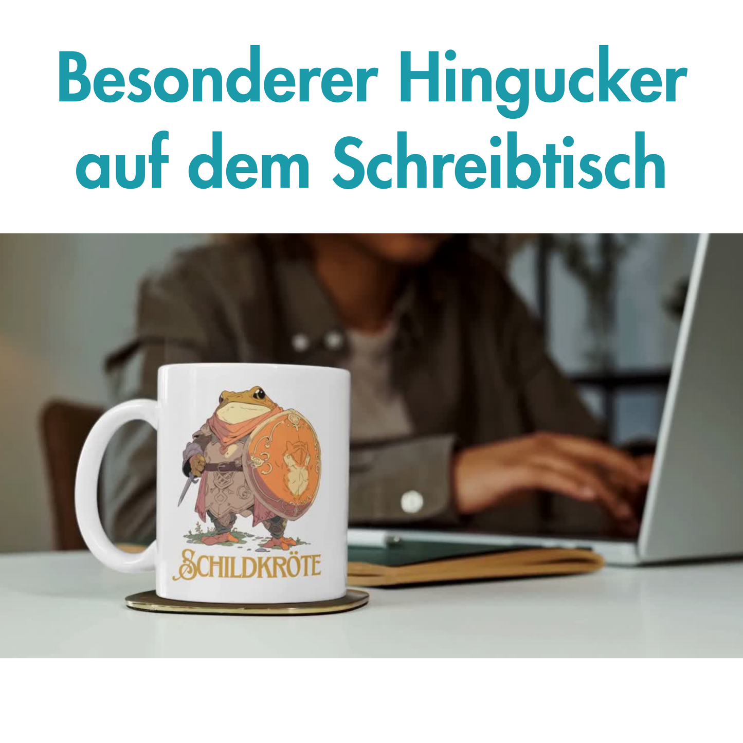 Schildkröte Wortspiel Kröte Mittelalter Kaffee Tasse