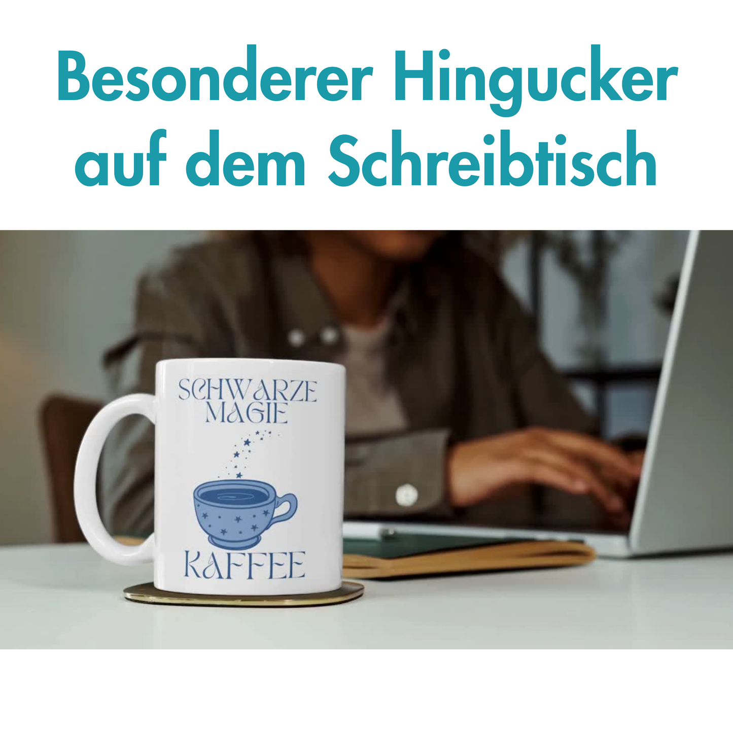 Schwarze Magie Kaffee Koffein Tasse
