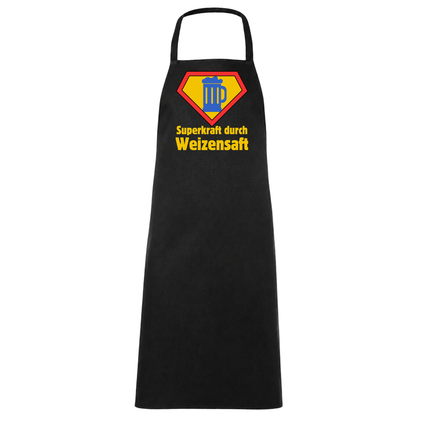 Superkraft Durch Weizensaft Superheld Bier Schürze