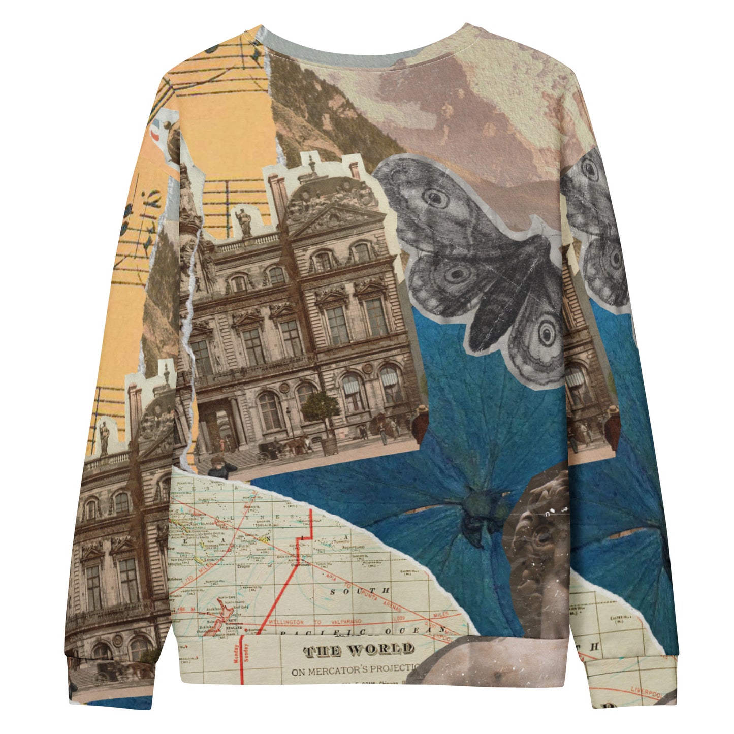 Vintage Collage Pullover