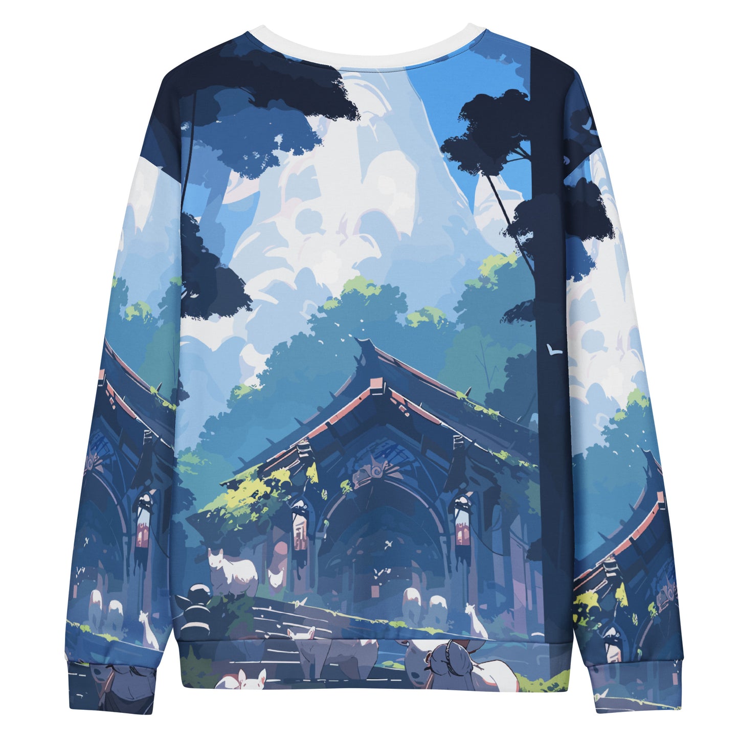 Schrein im Wald Anime Pullover