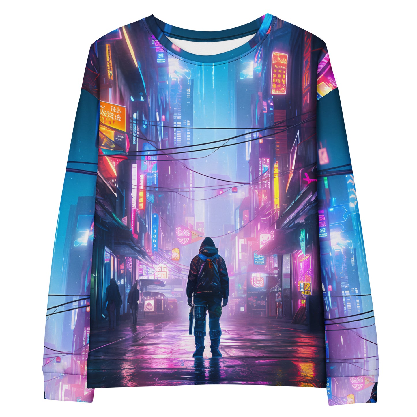 Neon Tokio Nights Pullover