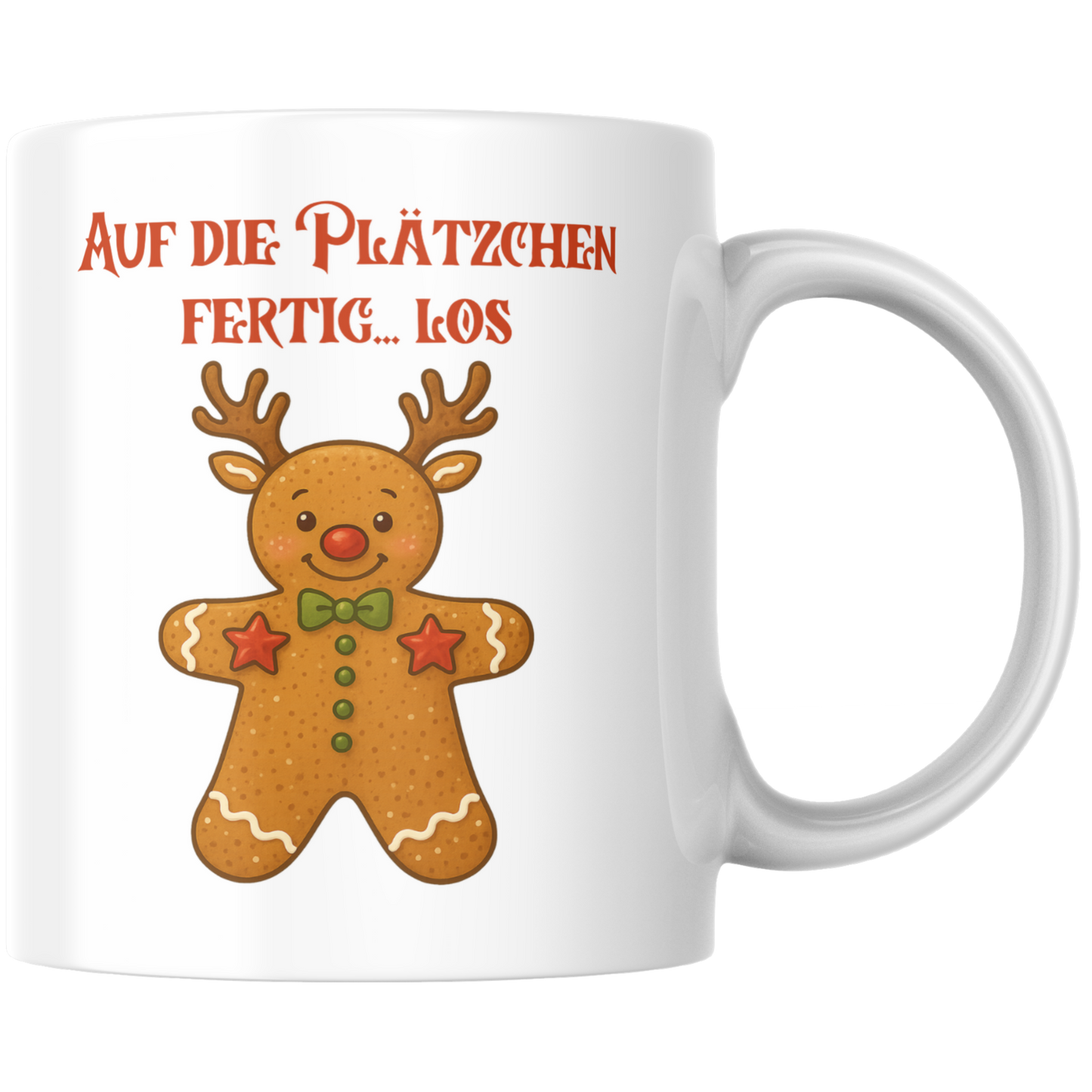 Auf Die Plätzchen Fertig Los Weihnachten Kaffee Tasse