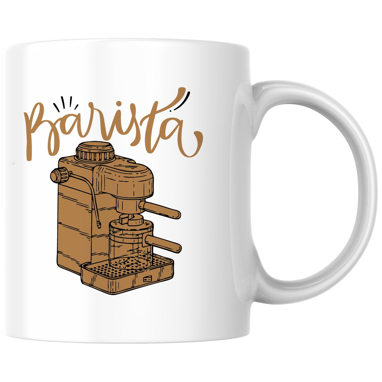 Barista Siebträger Espresso Kaffee Tasse