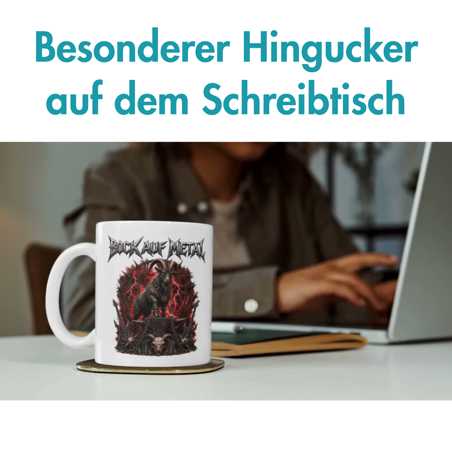 Bock Auf Metal Wortspiel Kaffee Tasse
