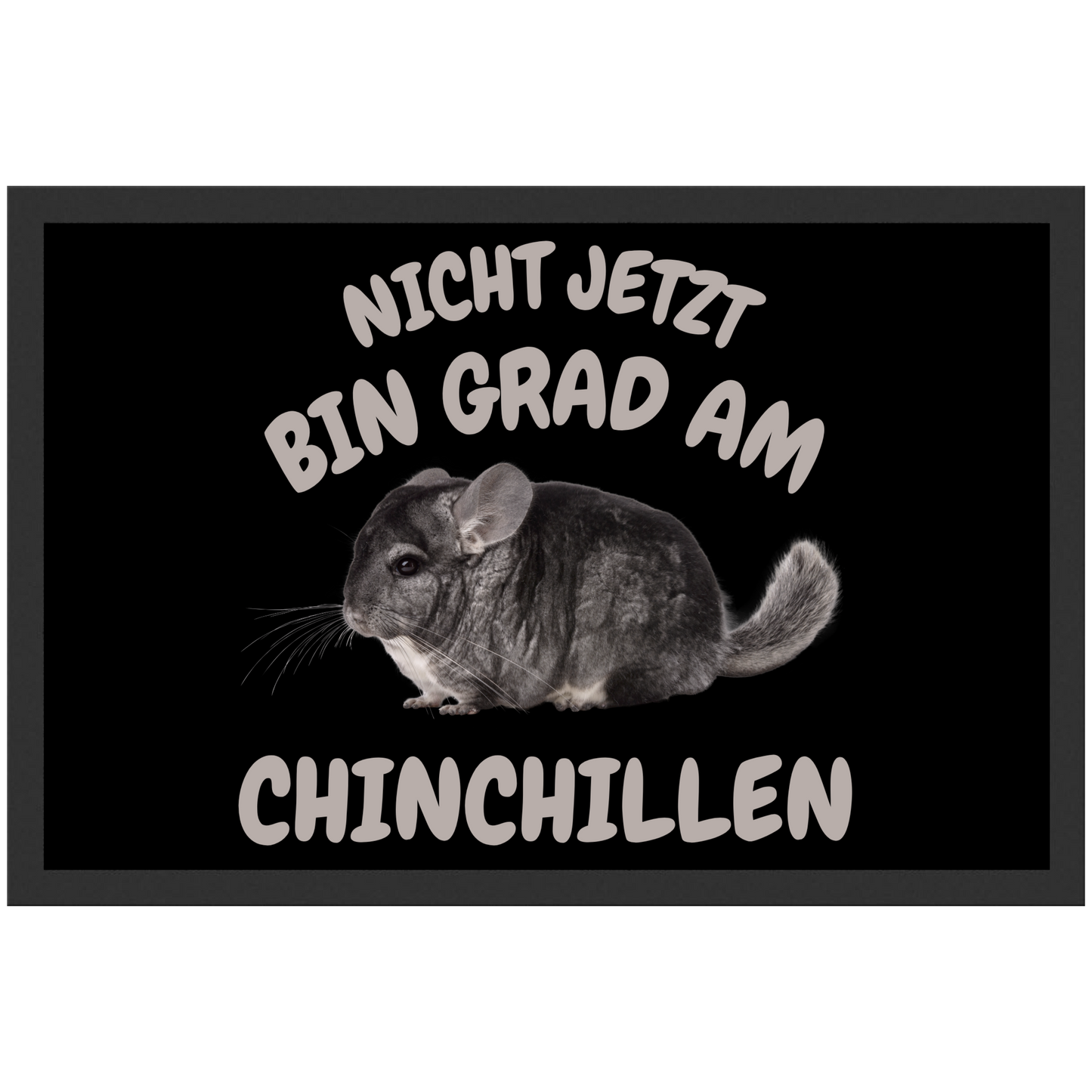 Nicht Jetzt Bin Grad Am Chinchillen Chinchilla Fußmatte