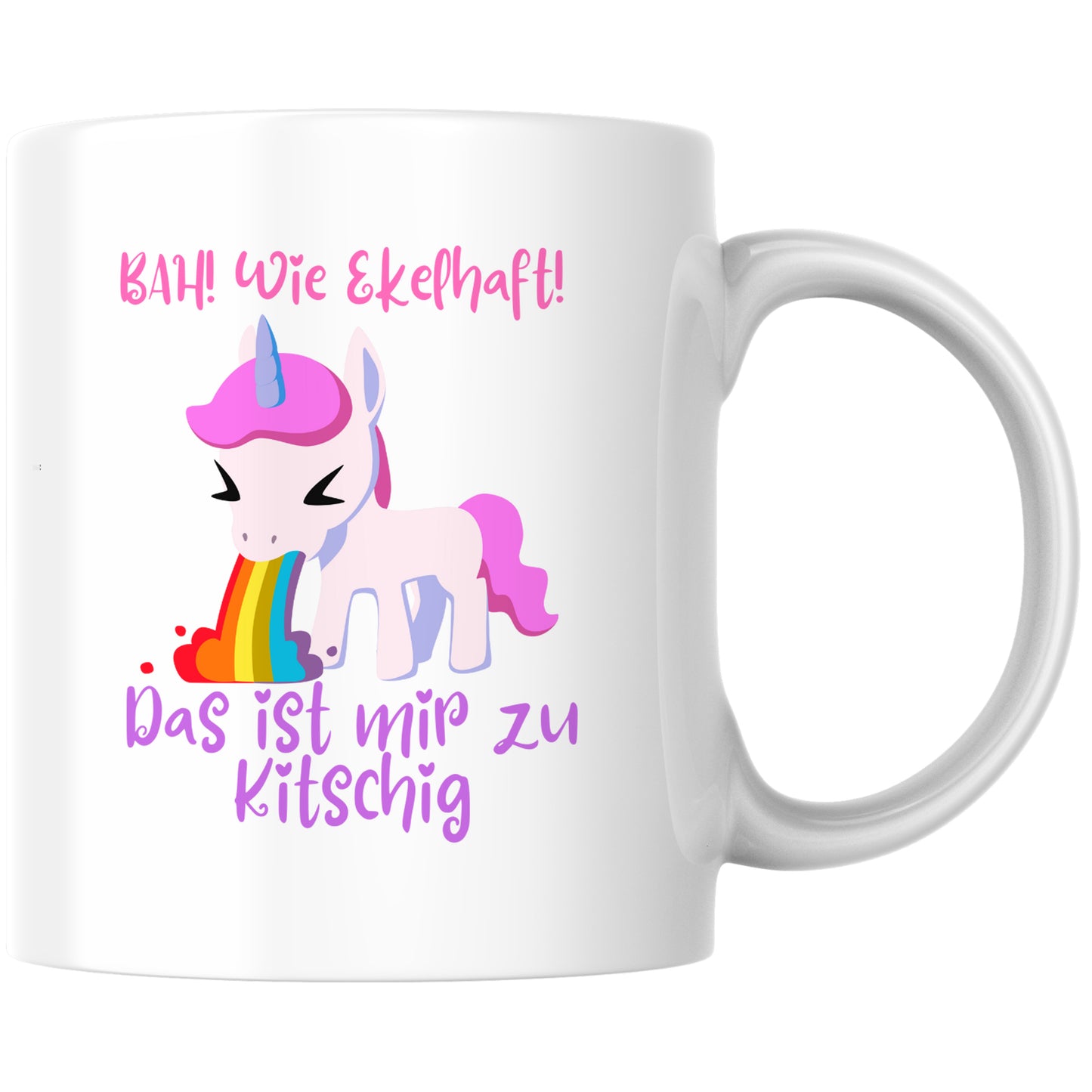 Das Ist Mir Zu Kitschig Einhorn Kaffee Tasse