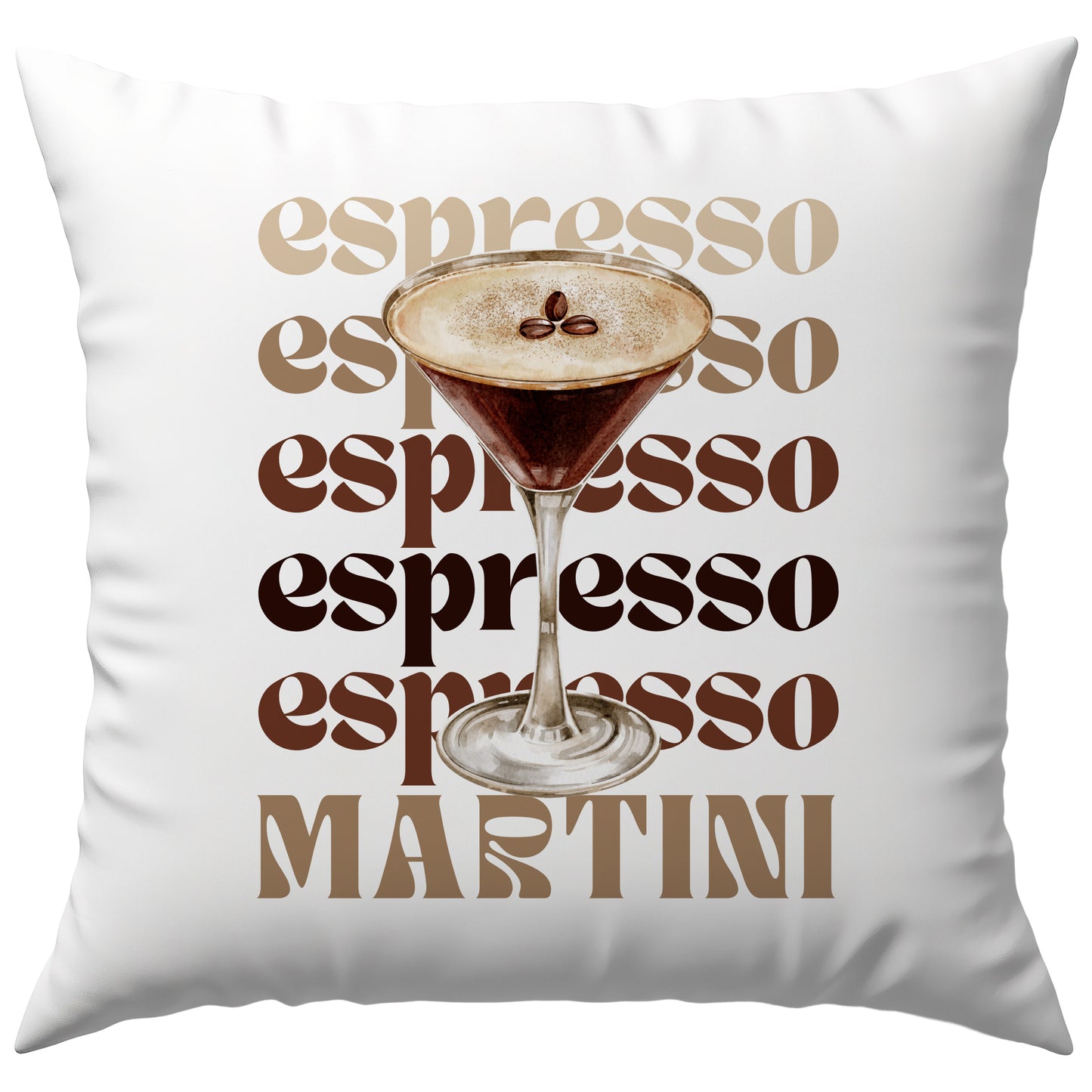 Espresso Martini Cocktail Deko Kissen