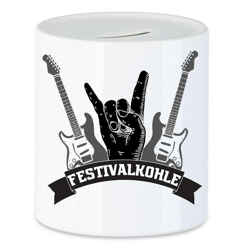 Festivalkohle Festival Musik Rock Metal Geldgeschenk Spardose