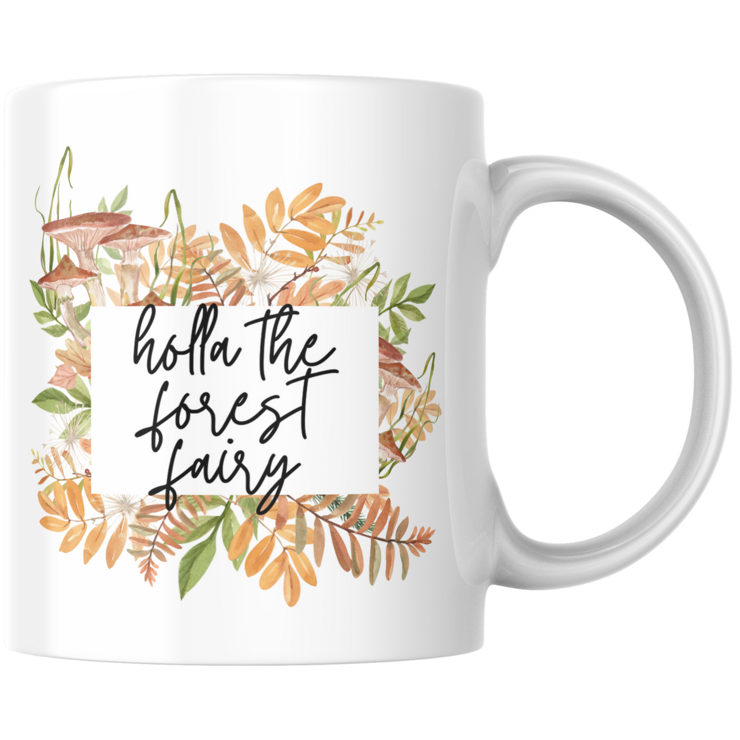 Holla The Forest Fairy Waldfee Deutsch Englisch Wortwitz Kaffee Tasse