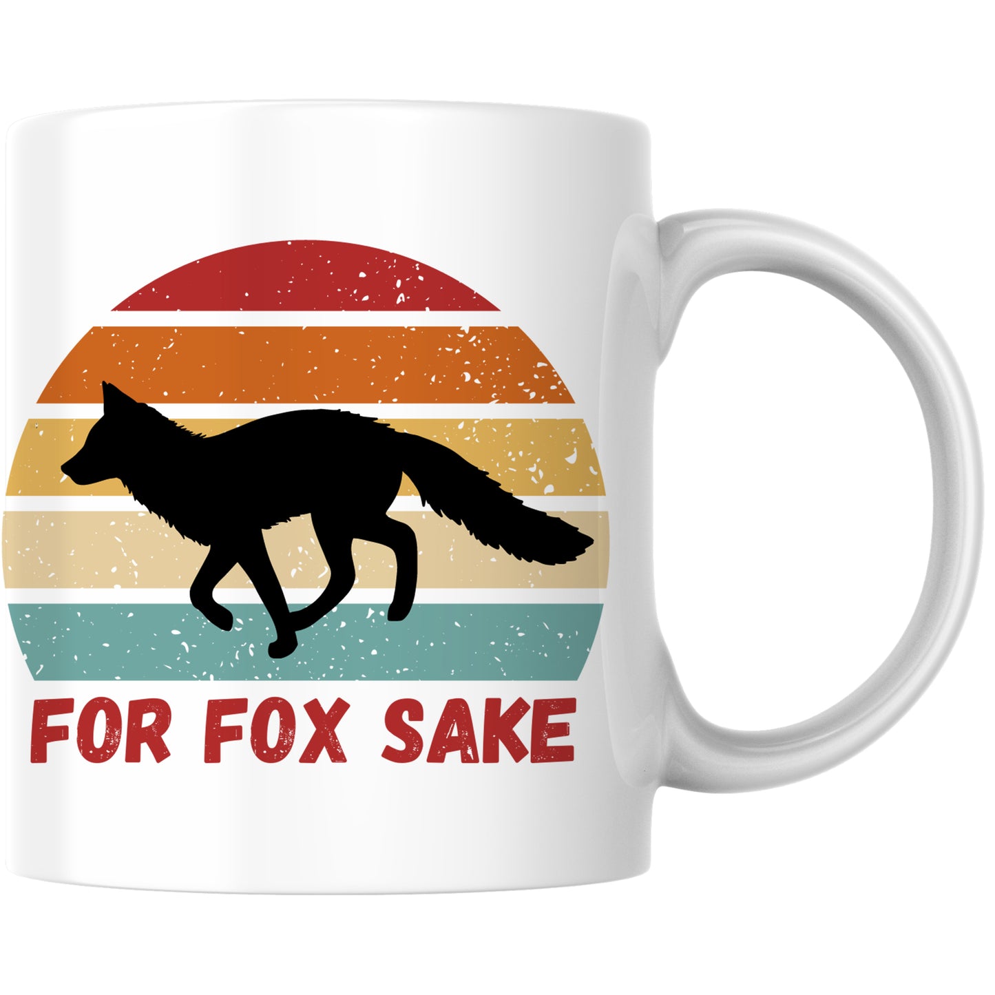 For Fox Sake Fuchs Wortspiel Kaffee Tasse