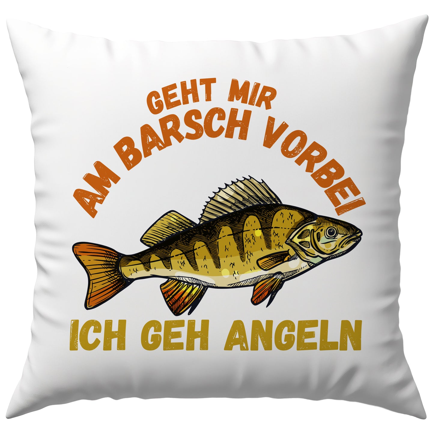 Geht Mir Am Barsch Vorbei Ich Geh Angeln Wortspiel Deko Kissen