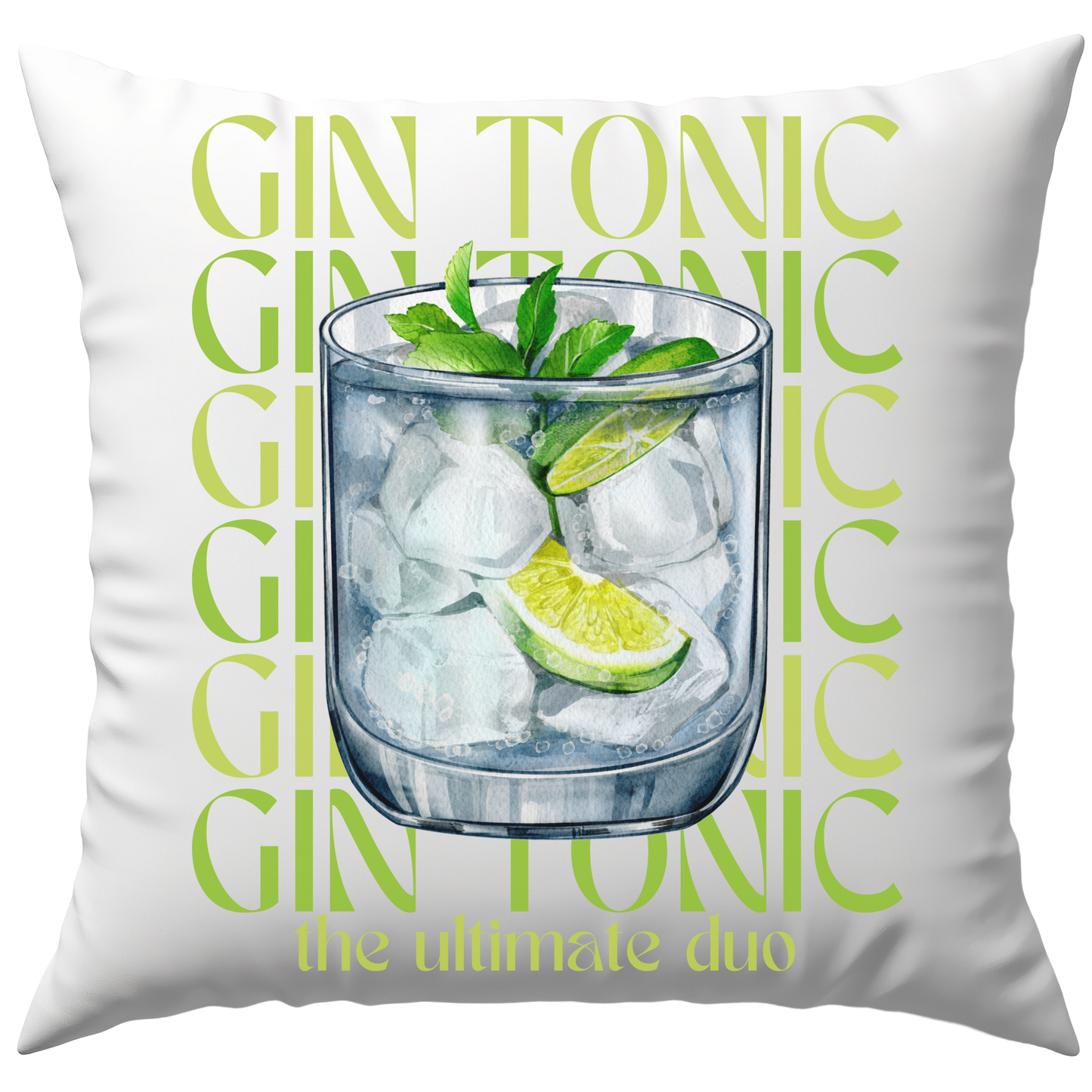 Gin Tonic The Ultimate Duo Cocktail Deko Kissen