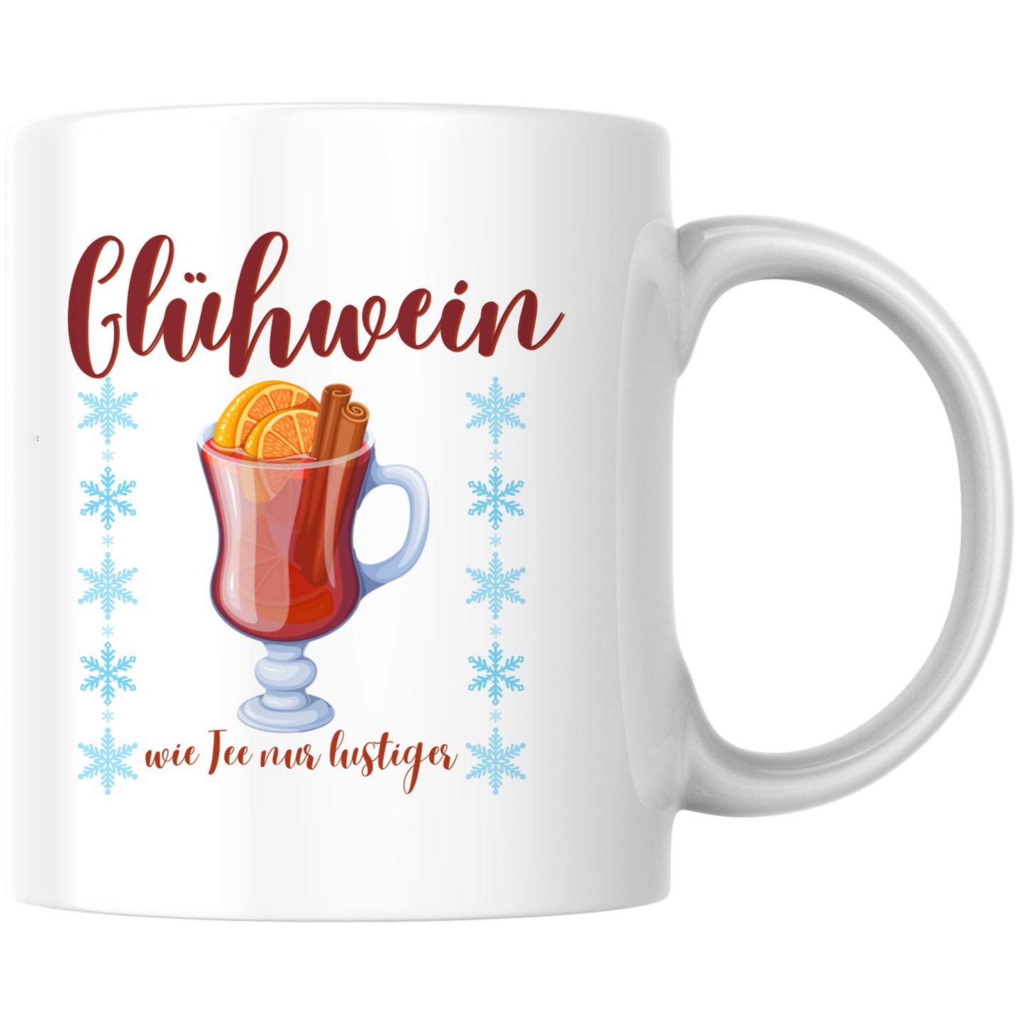 Glühwein Wie Tee Nur Lustiger Weihnachten Tasse