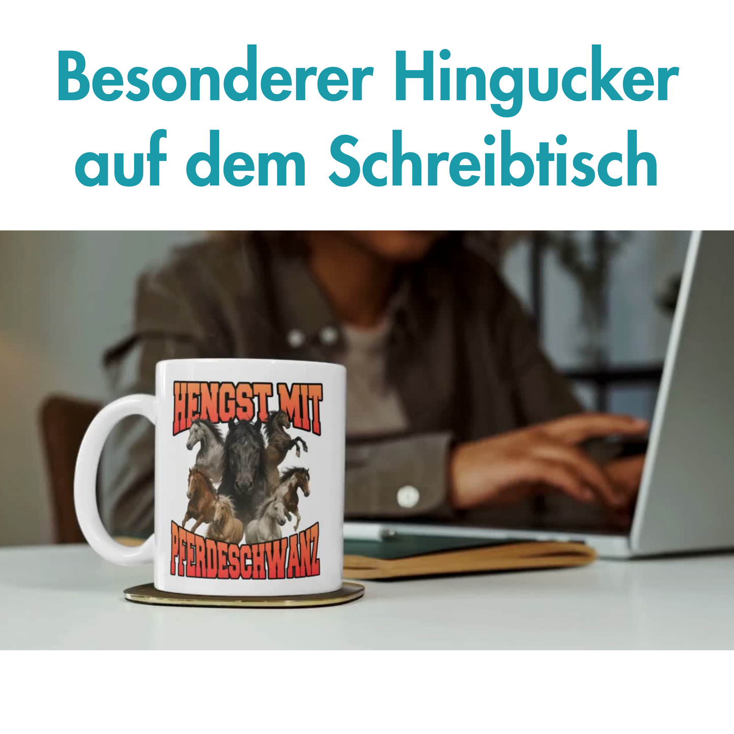 Hengst Mit Pferdeschwanz Bootleg Kaffee Tasse