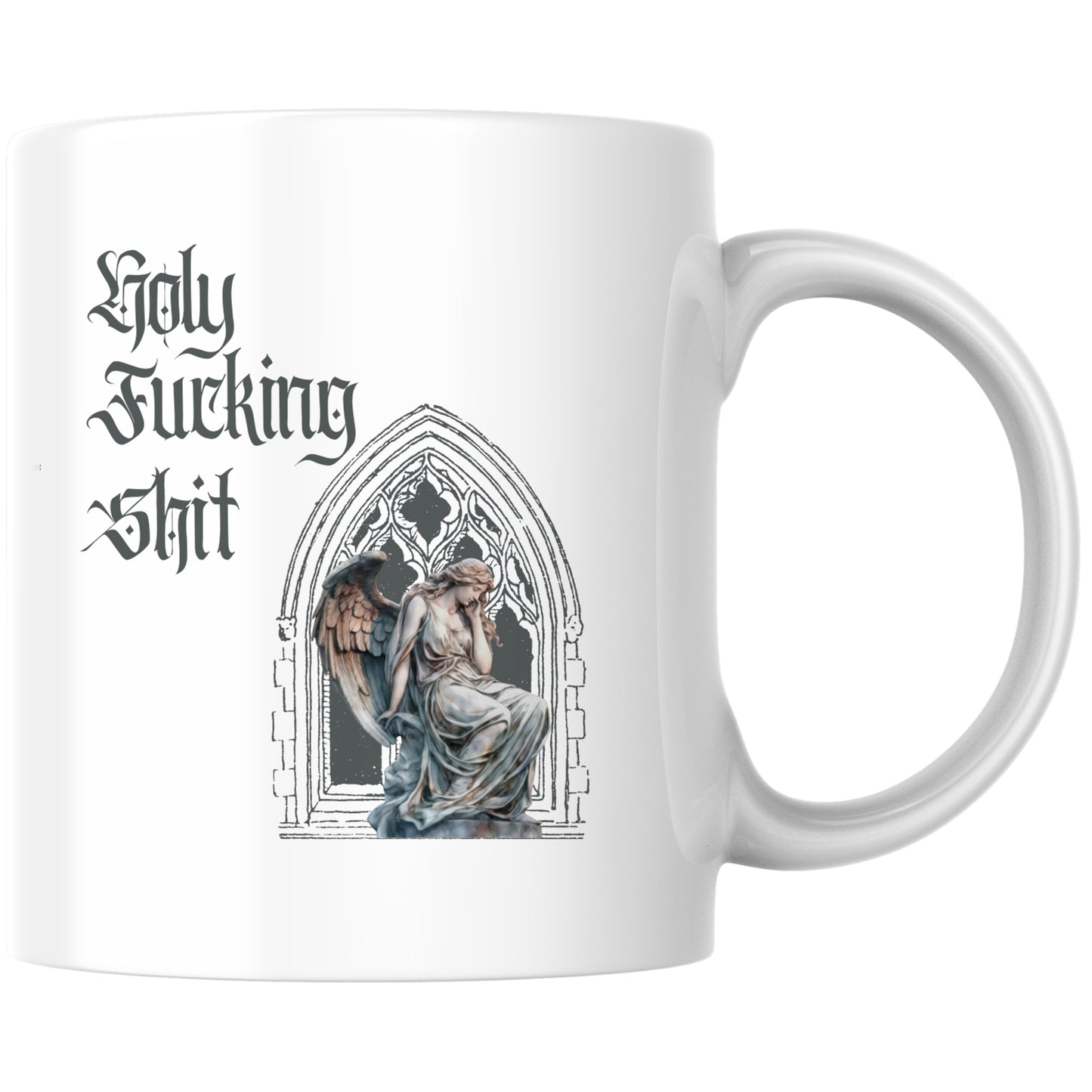 Holy Fucking Shit Engel Goth Kaffee Tasse