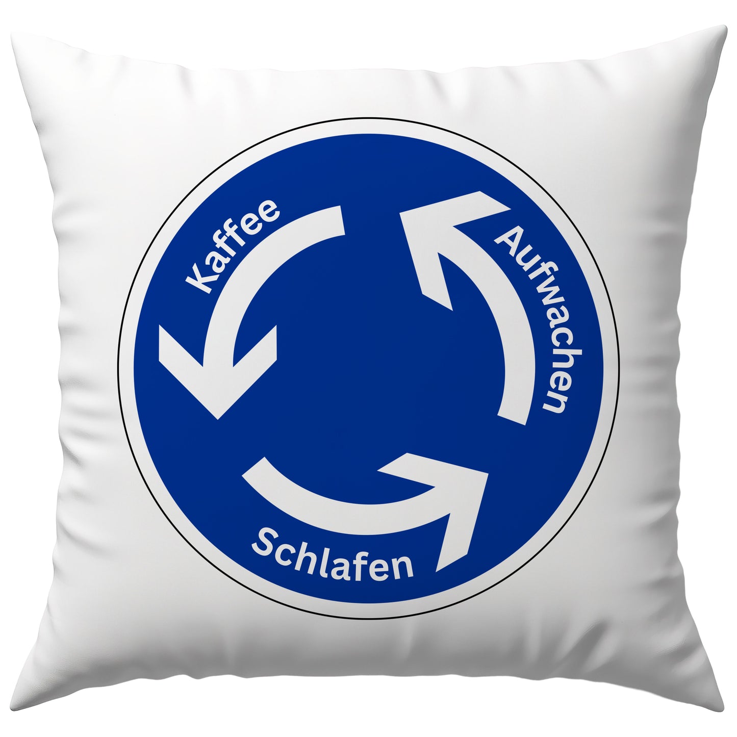 Aufwachen Kaffee Schlafen Kreisverkehr Deko Kissen