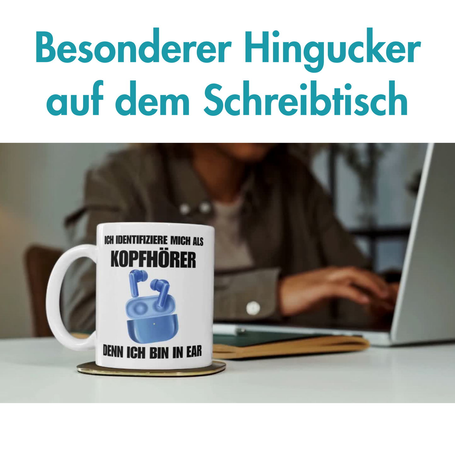 Ich Identifiziere Mich Als Kopfhörer Denn Ich Bin In Ear Kaffee Tasse