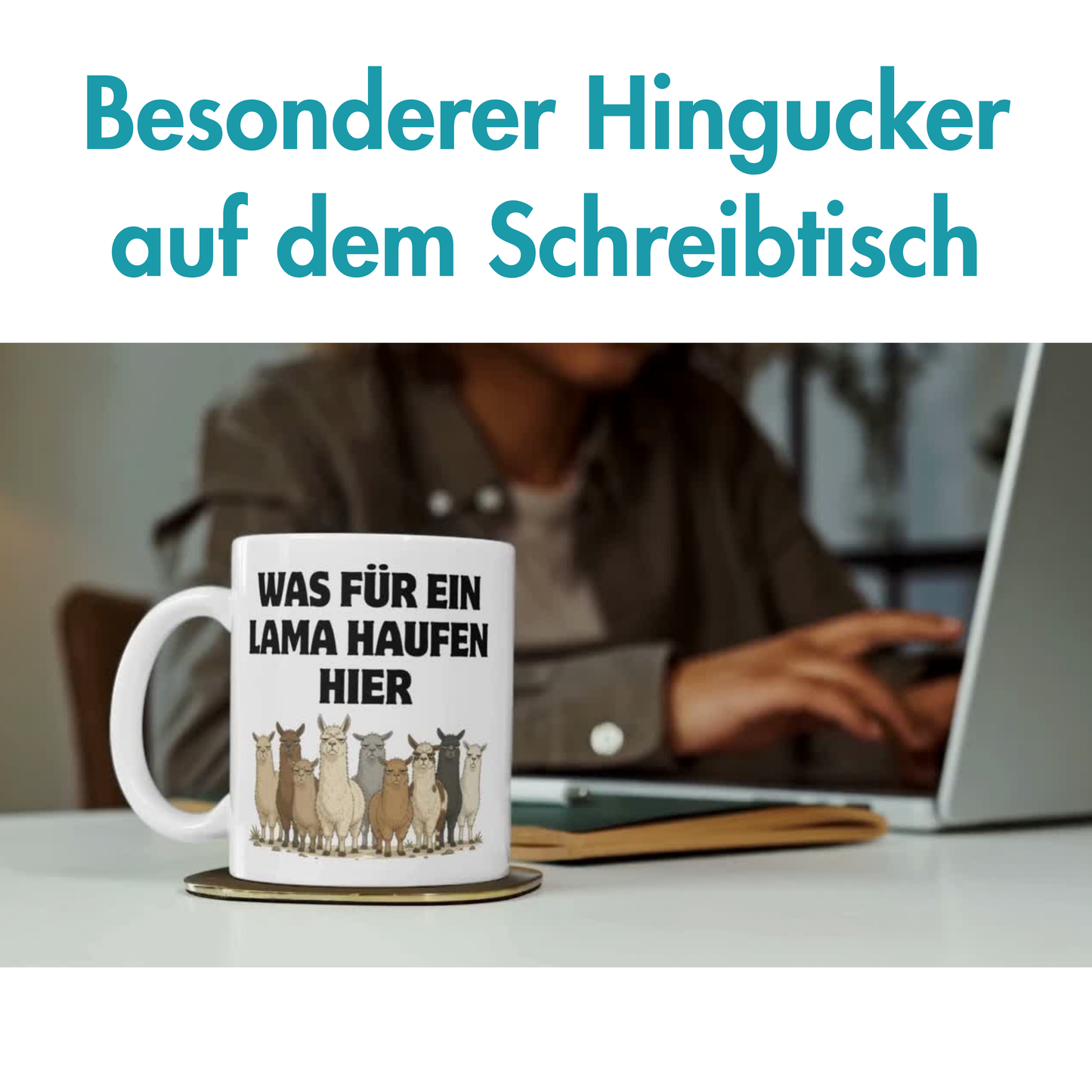 Was Für Ein Lama Haufen Hier Wortspiel Kaffee Tasse