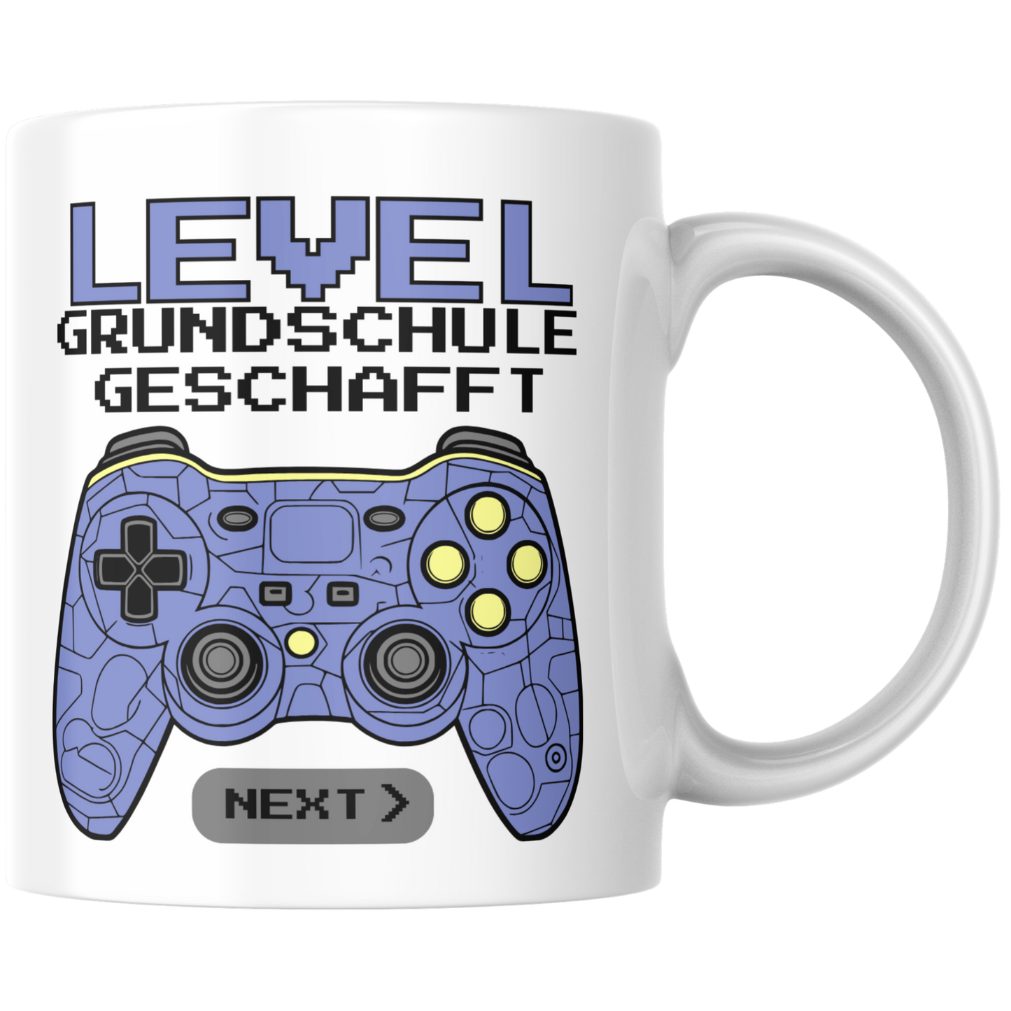 Level Grundschule Geschafft Zocker Gamer Weiterführende Schule Tasse