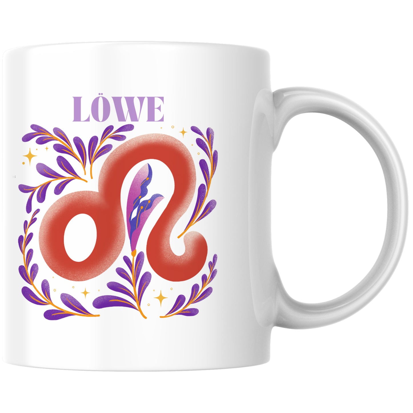 Löwe Leo Sternzeichen Kaffee Tasse