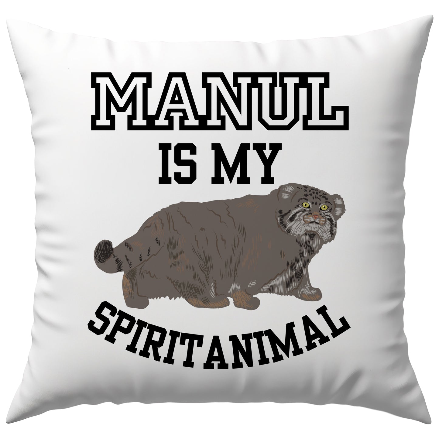 Manul Is My Spiritanimal Pallas Katze Cat Deko Kissen