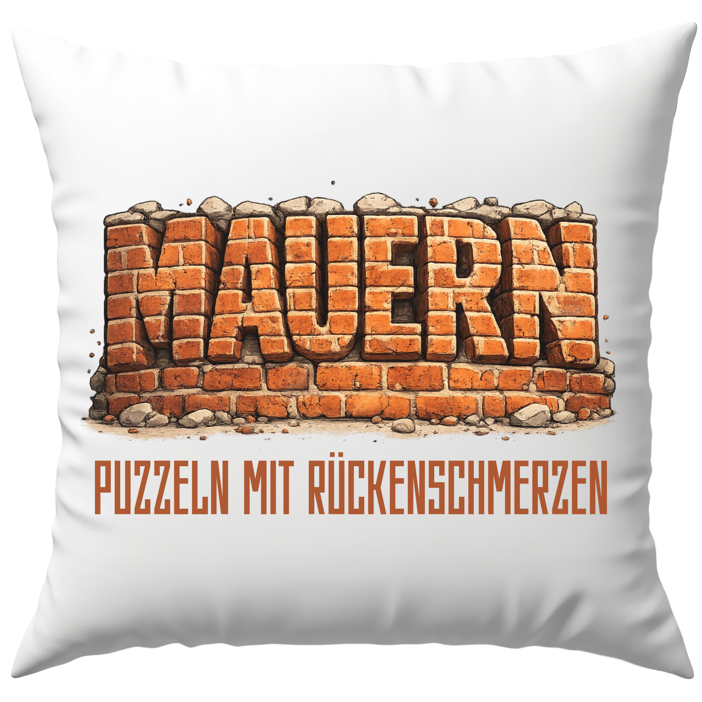 Mauern Puzzeln Mit Rückenschmerzen Maurer Deko Kissen